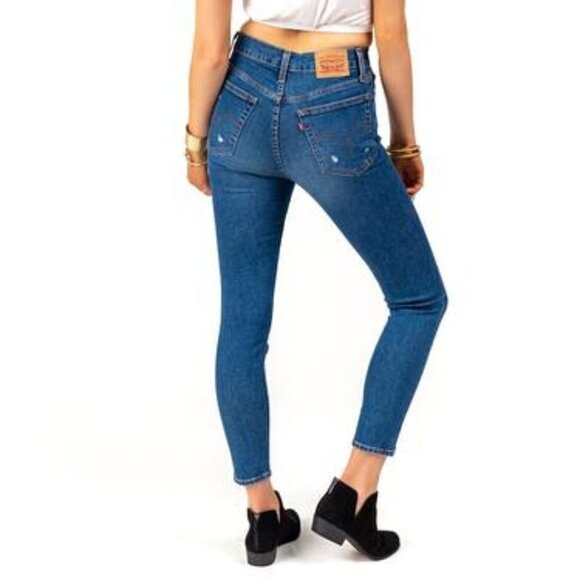 Levi's Wedgie Fit Button Fly Skinny Jeans - Picture 2 of 10